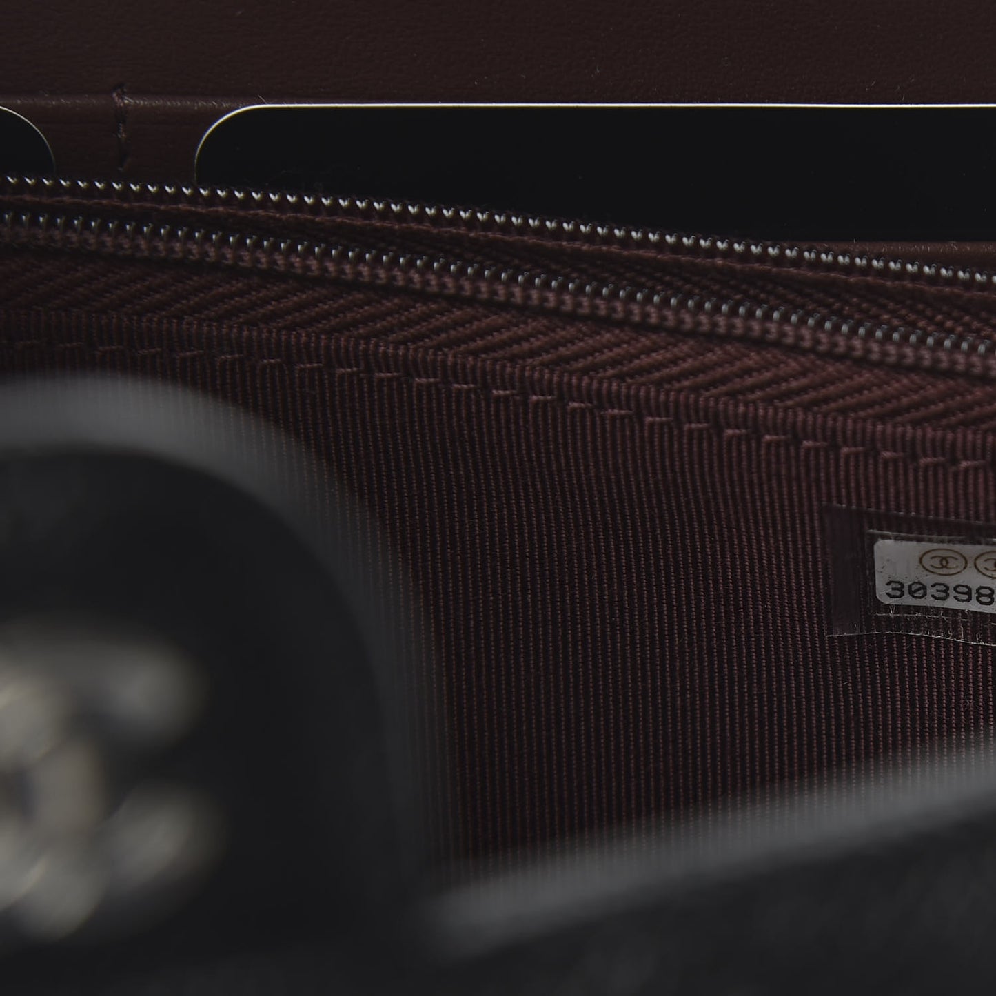 Caviar Quilted Wallet on Removable Chain Black