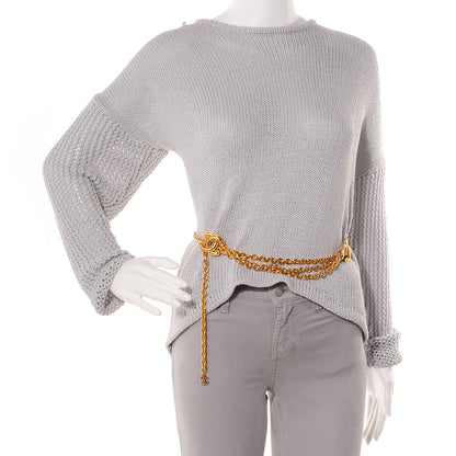 Chanel Quilted CC Chain Belt Gold 2 of 6