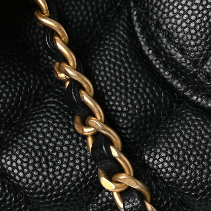 Chanel Caviar Lizard Embossed Quilted Mini Coco Handle Flap Black 13 of 14