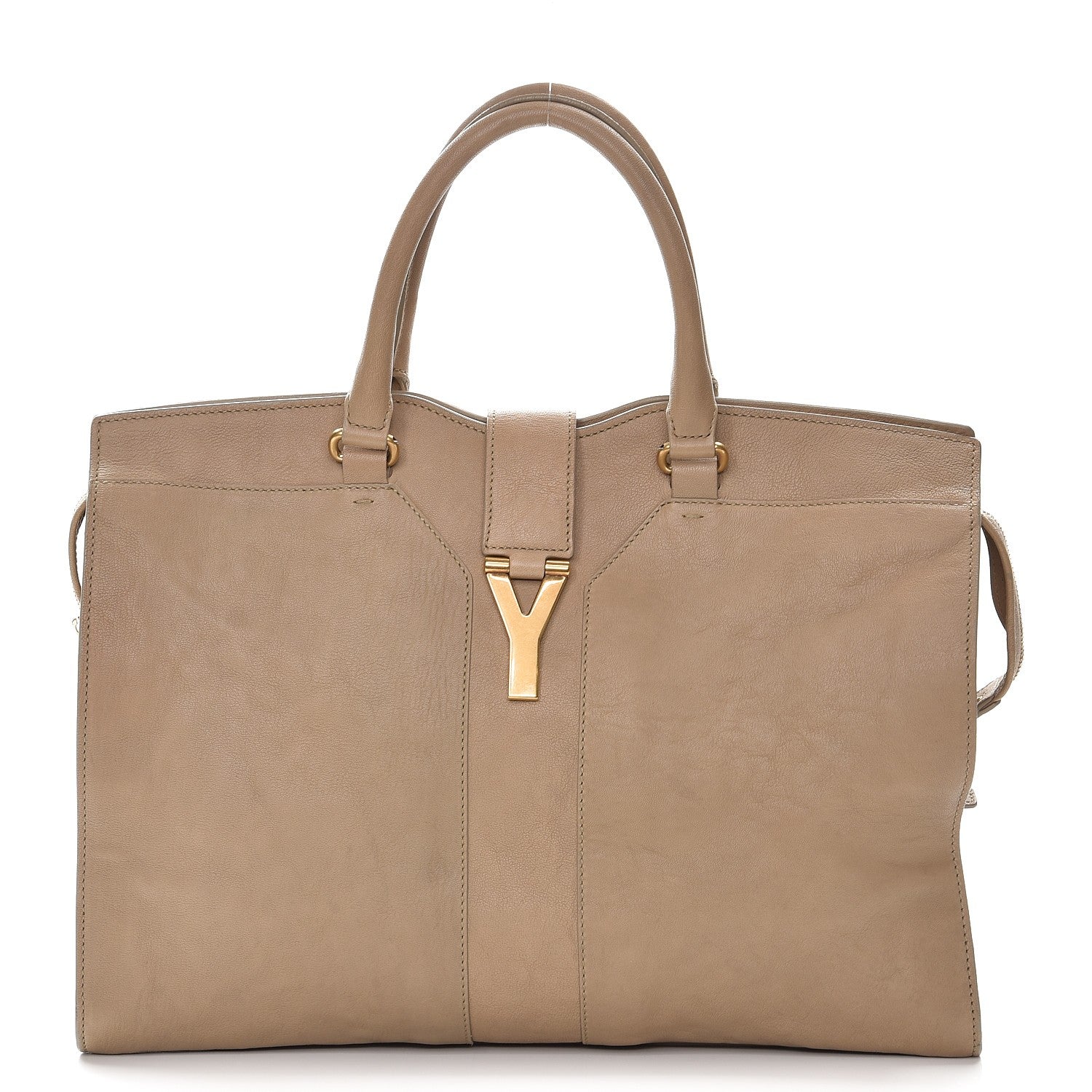 Saint Laurent Sheepskin Large Cabas ChYc Beige 1 of 14