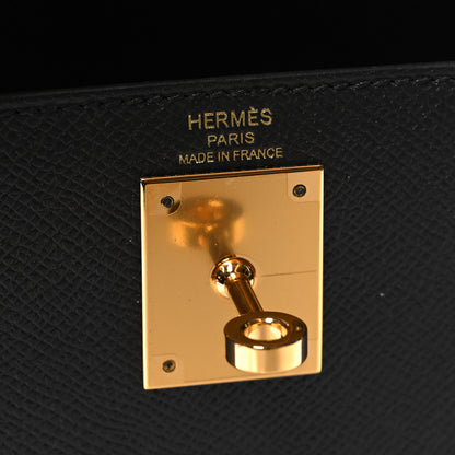 Hermes Epsom Kelly Sellier 28 Black 6 of 11