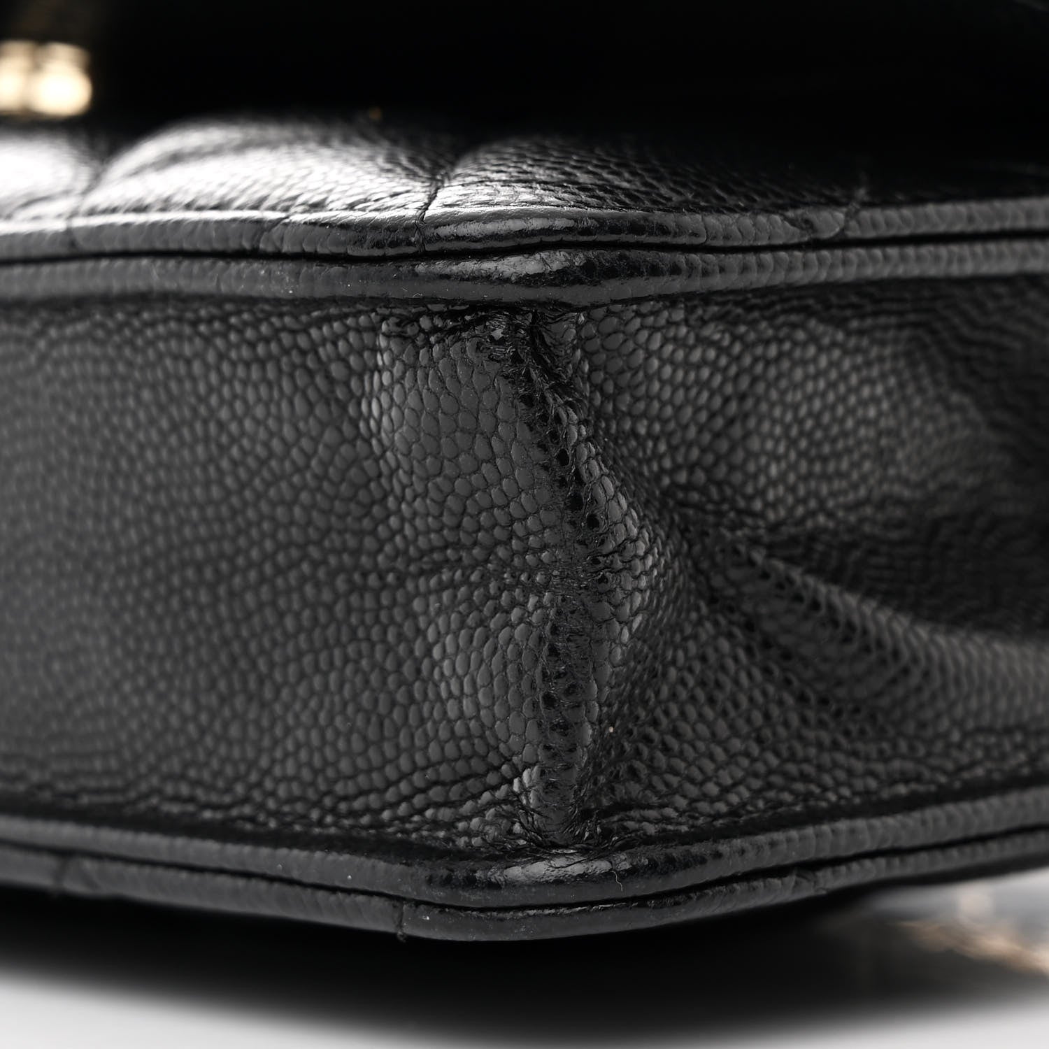 Chanel Caviar Quilted Coco Candy Wallet On Chain WOC Black 11 of 12