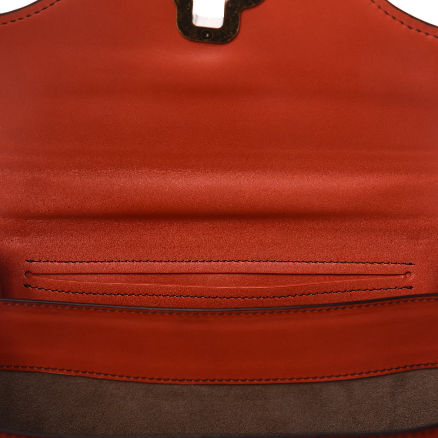 French Calf City Knot Bag Terracota