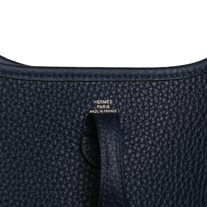 Hermes Taurillon Clemence Amazone Evelyne TPM Bleu Nuit Bleu Indigo 6 of 11