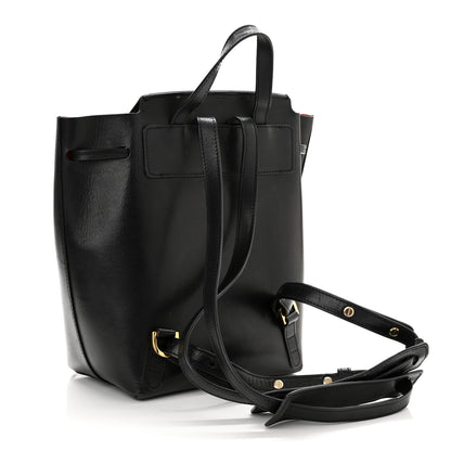 Mansur Gavriel Vegetable Tanned Calfskin Mini Backpack Black Flamma 2 of 12