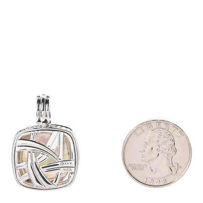 David Yurman Sterling Silver Diamond Moon Quartz Moonlight Ice Enhancer 2 of 4