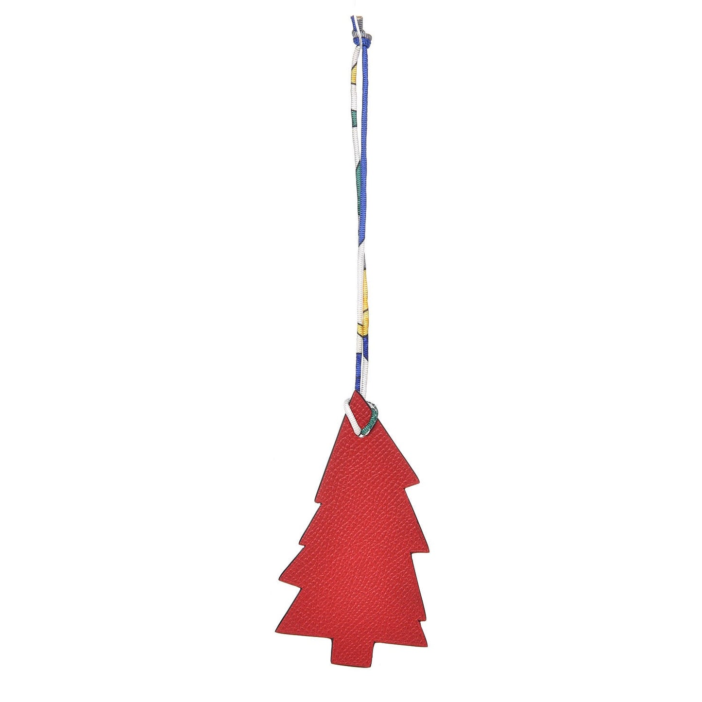 Epsom Togo Petit H Pine Tree Bag Charm Rouge Casaque Graphite