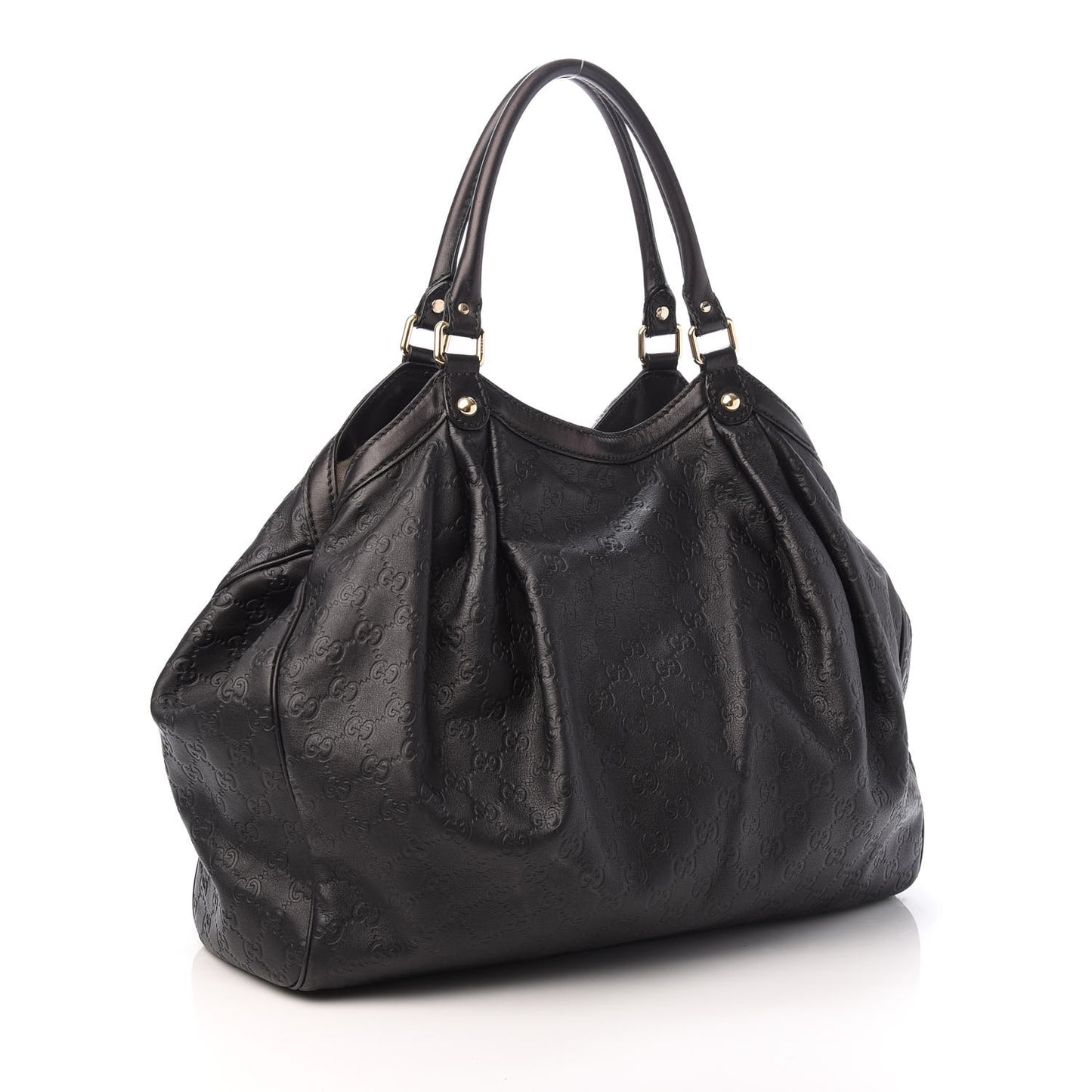 Guccissima Large Sukey Tote Black