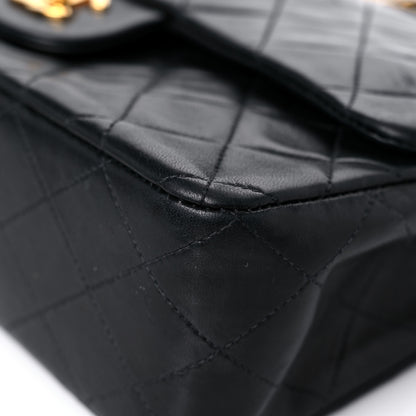 Chanel Lambskin Quilted Medium Double Flap Black 9 of 23