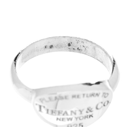Tiffany Sterling Silver Return to Tiffany Oval Ring 53 6.5 4 of 5