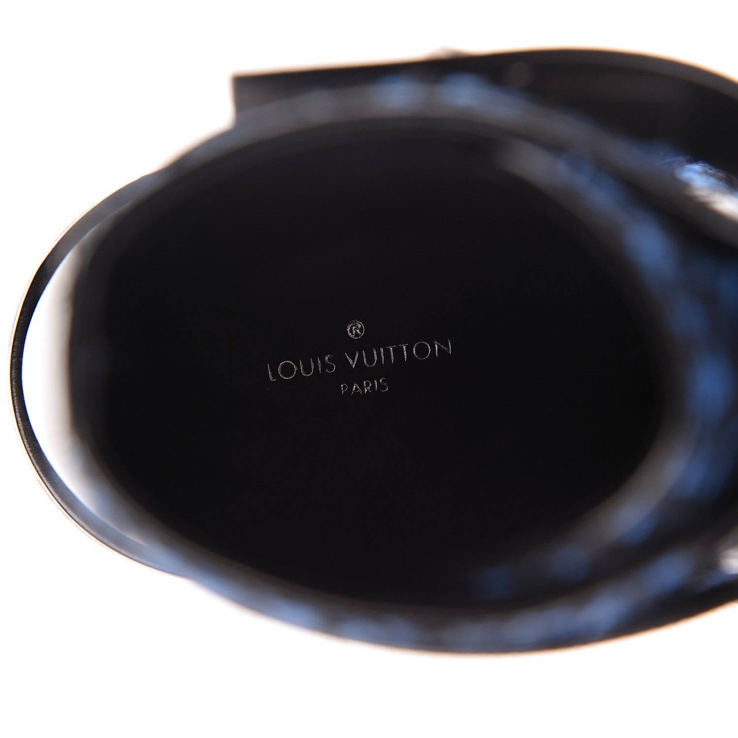Louis Vuitton Tweed Calfskin Wonderland Ranger Boots 39 Blue Black 5 of 14