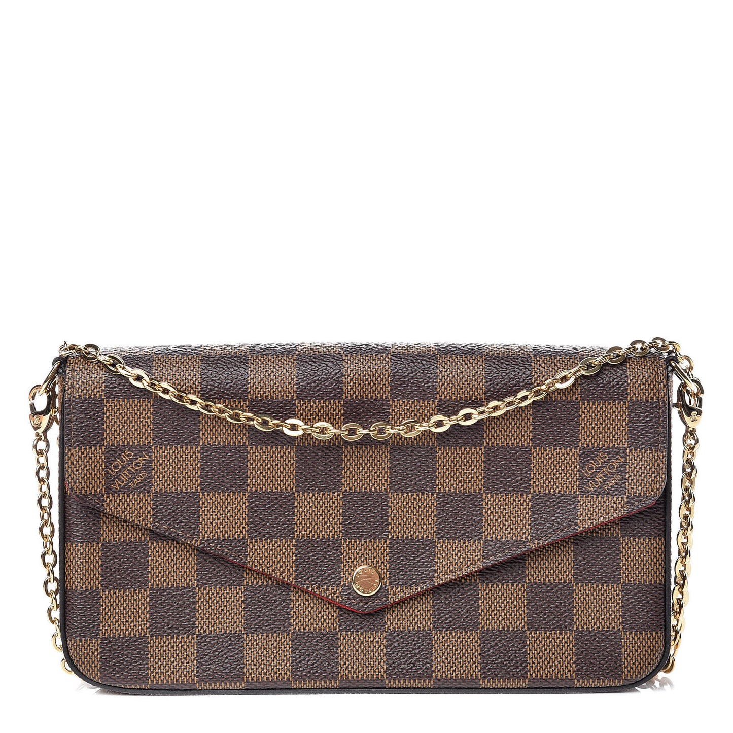 Damier Ebene Pochette Felicie Chain Wallet