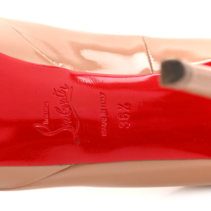 Christian Louboutin Patent Bianca 120 Pumps 36.5 Nude 7 of 9