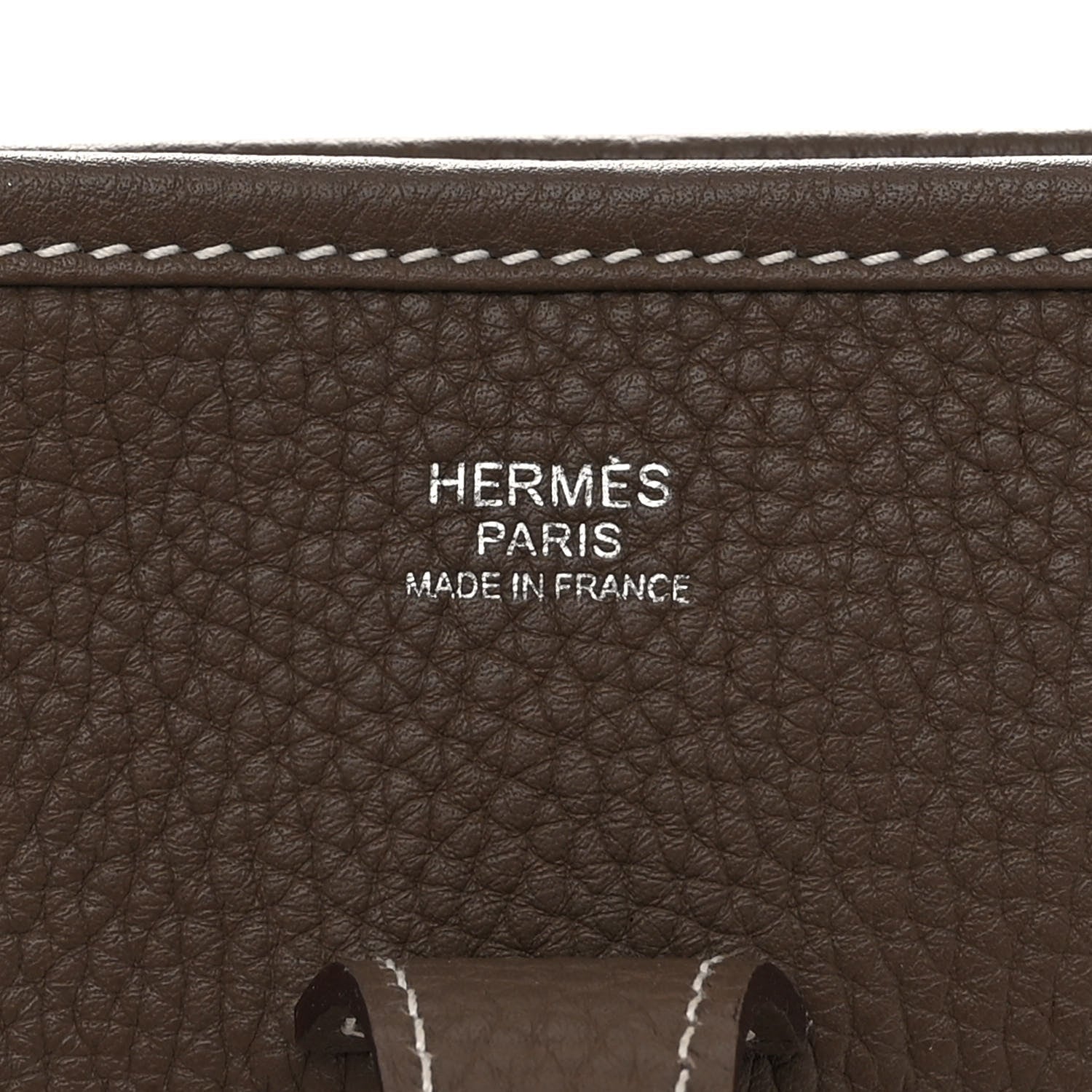 Hermes Taurillon Clemence Evelyne III PM Etoupe 6 of 10