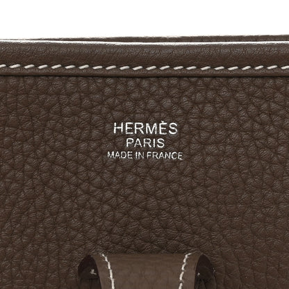 Hermes Taurillon Clemence Evelyne III PM Etoupe 6 of 10