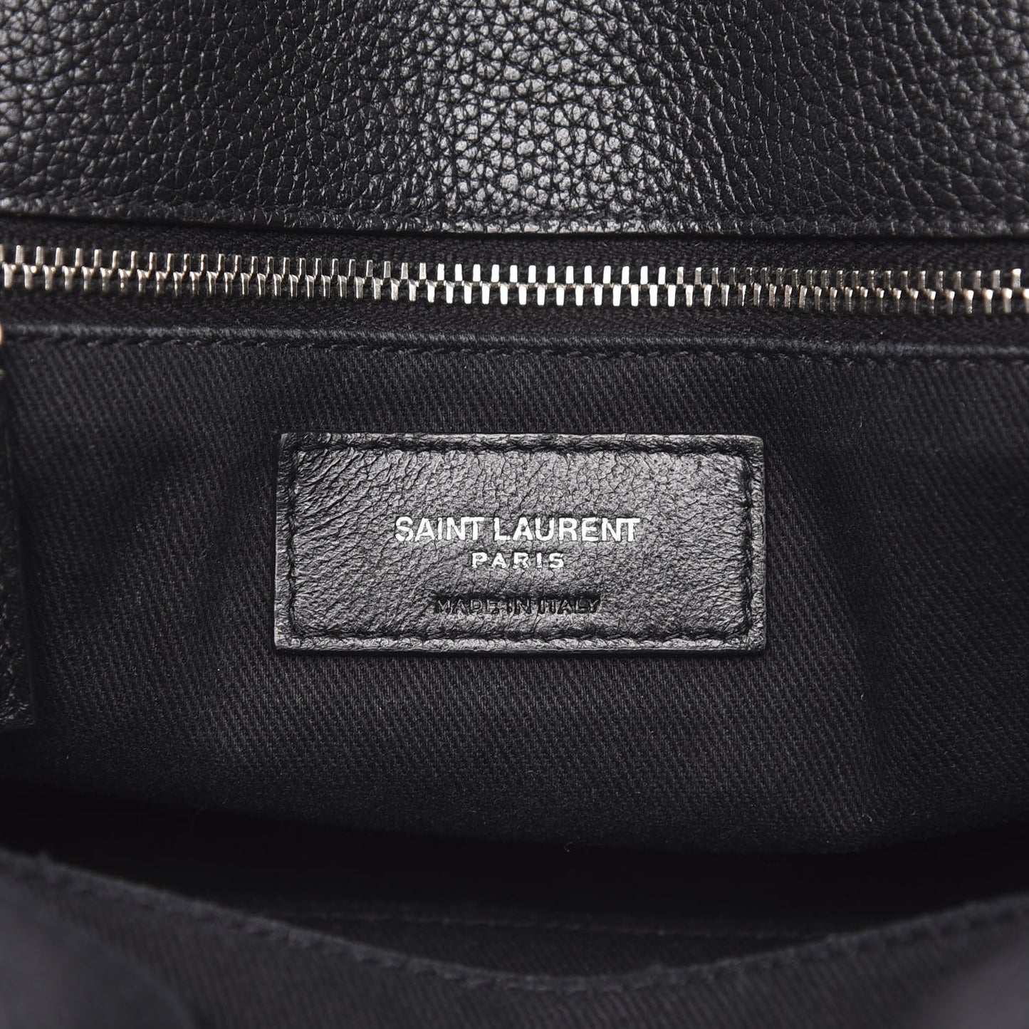 Grained Calfskin Baby Supple Sac De Jour Black