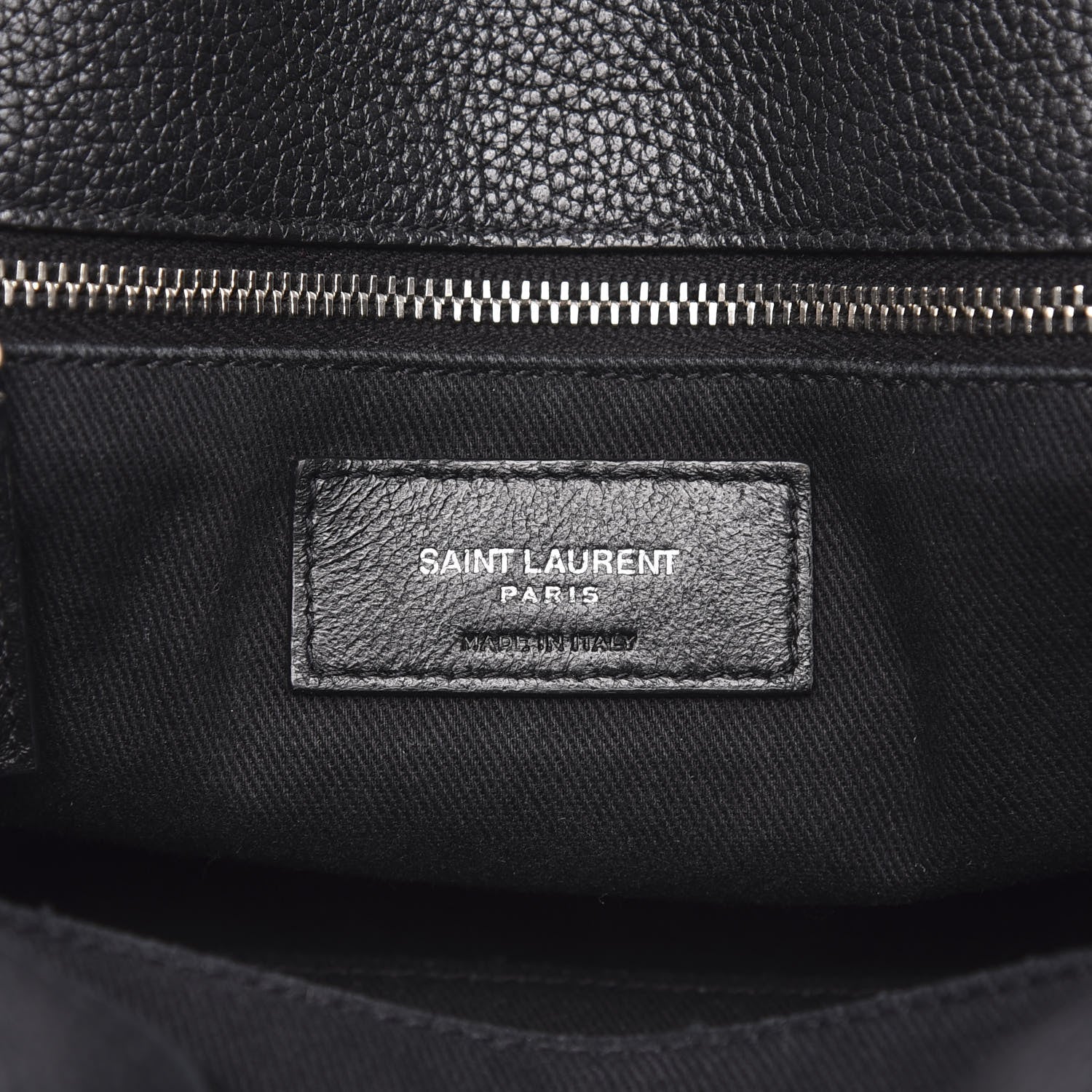 Saint Laurent Grained Calfskin Baby Supple Sac De Jour Black 8 of 12