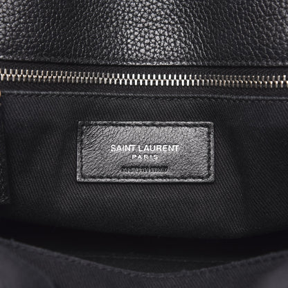 Saint Laurent Grained Calfskin Baby Supple Sac De Jour Black 8 of 12
