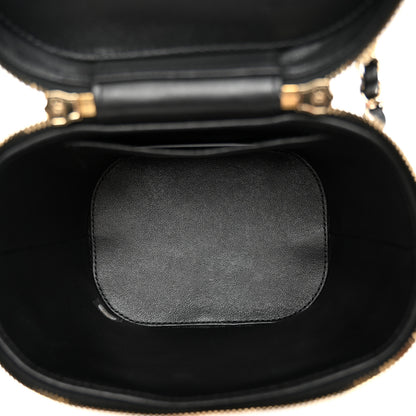 Chanel Lambskin Quilted Trendy Vanity Case Black 5 of 10