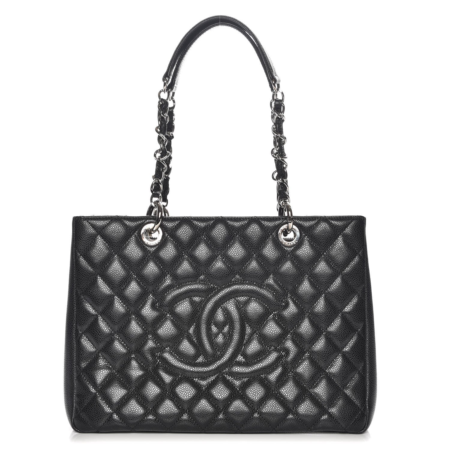 Chanel Caviar Quilted Grand Shopping Tote GST Black 1 of 7