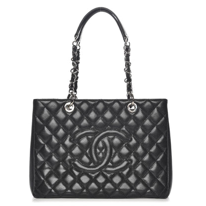 Chanel Caviar Quilted Grand Shopping Tote GST Black 1 of 7