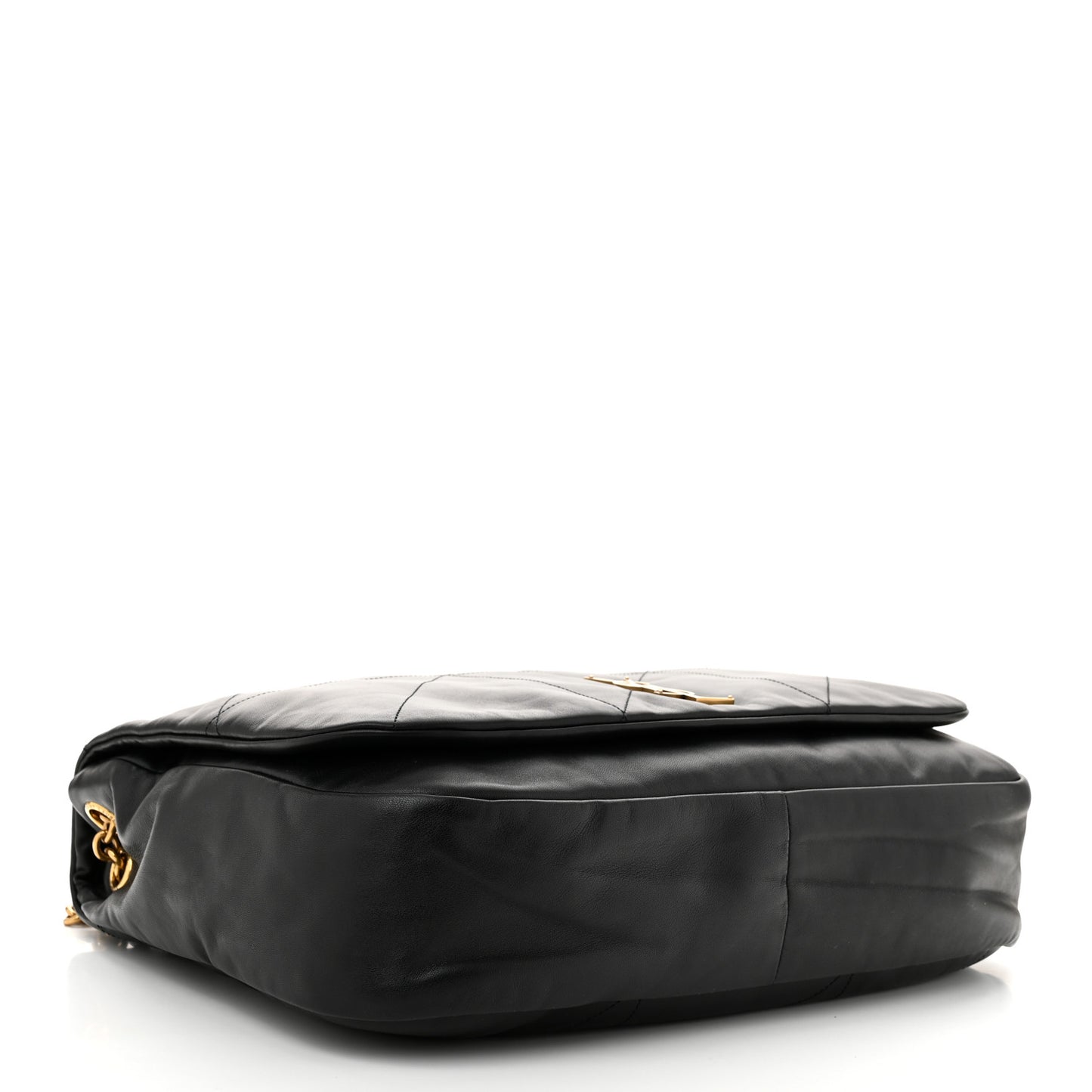 Lambskin Matelasse Monogram Large Jamie 4.3 Black
