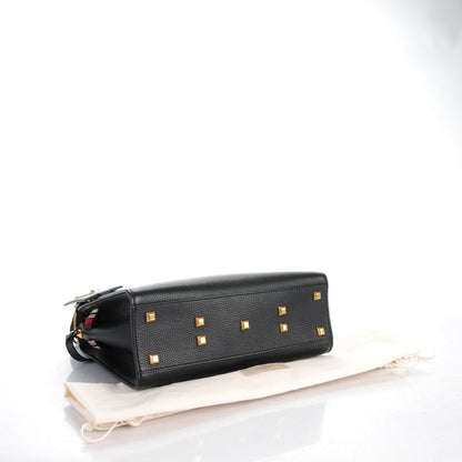 Valentino Garavani Grained Calfskin Beaded My Rockstud Frame Bag Black 4 of 7