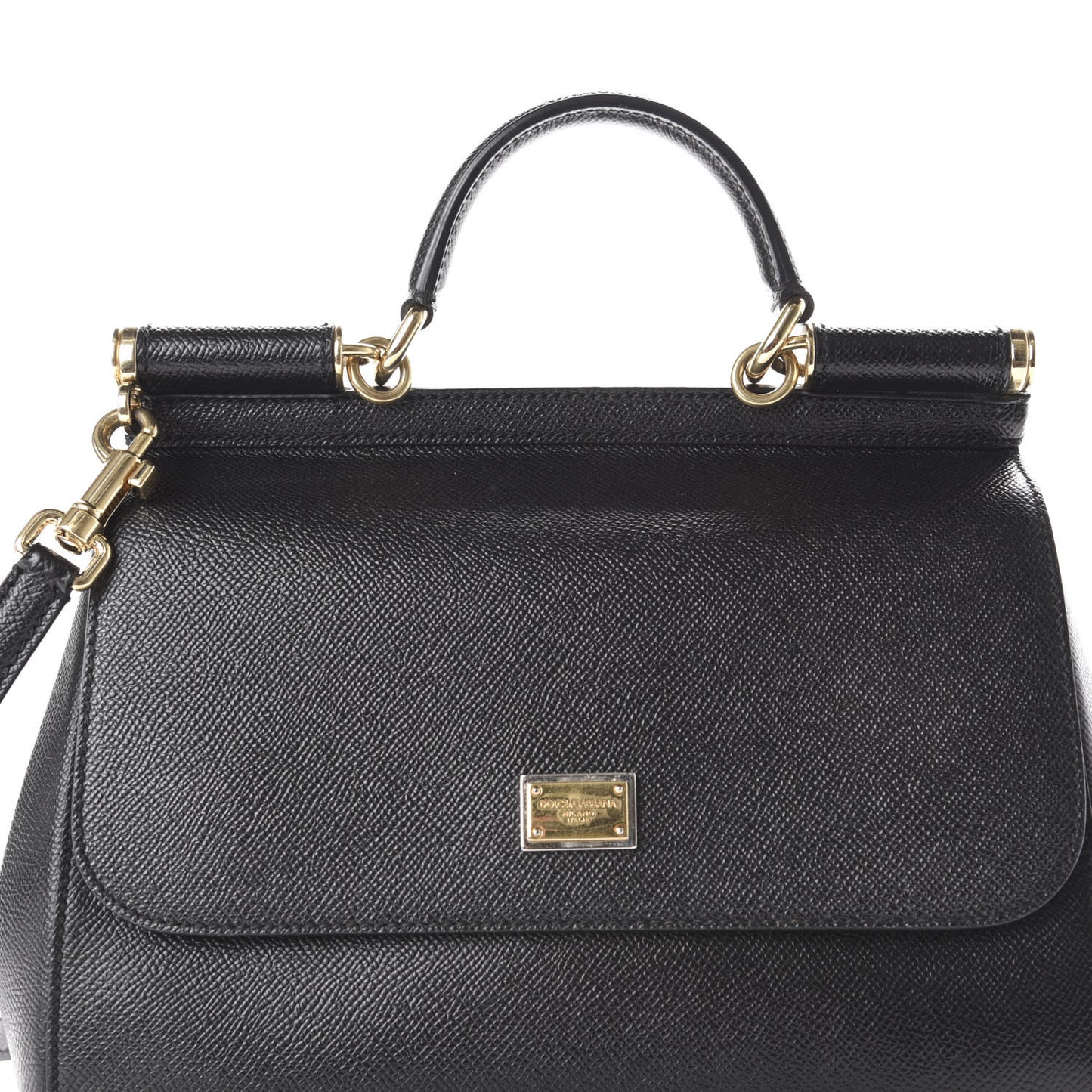Dauphine Medium Miss Sicily Satchel Black