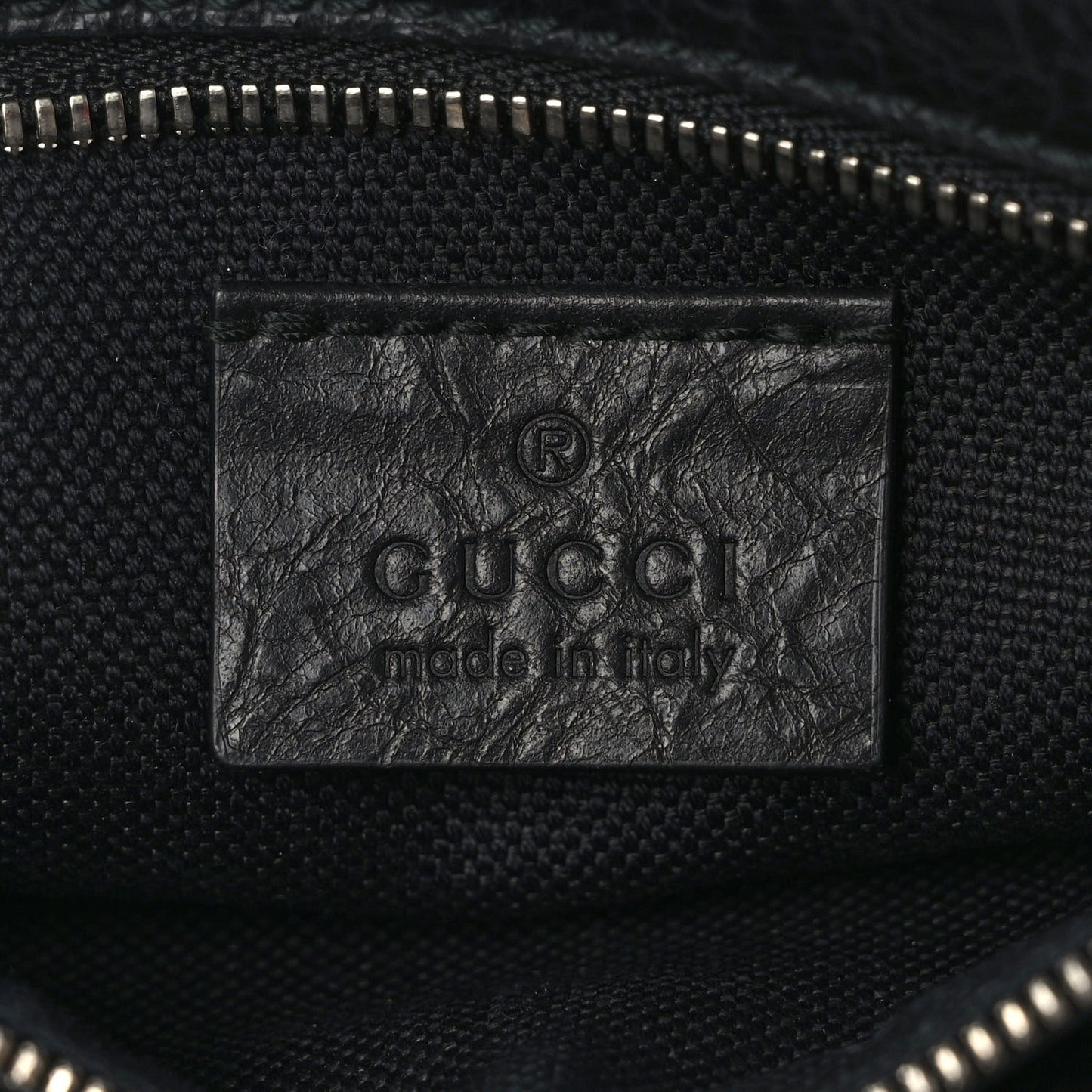 Fluffy Calfskin Morpheus Double Zip Belt Bag Black