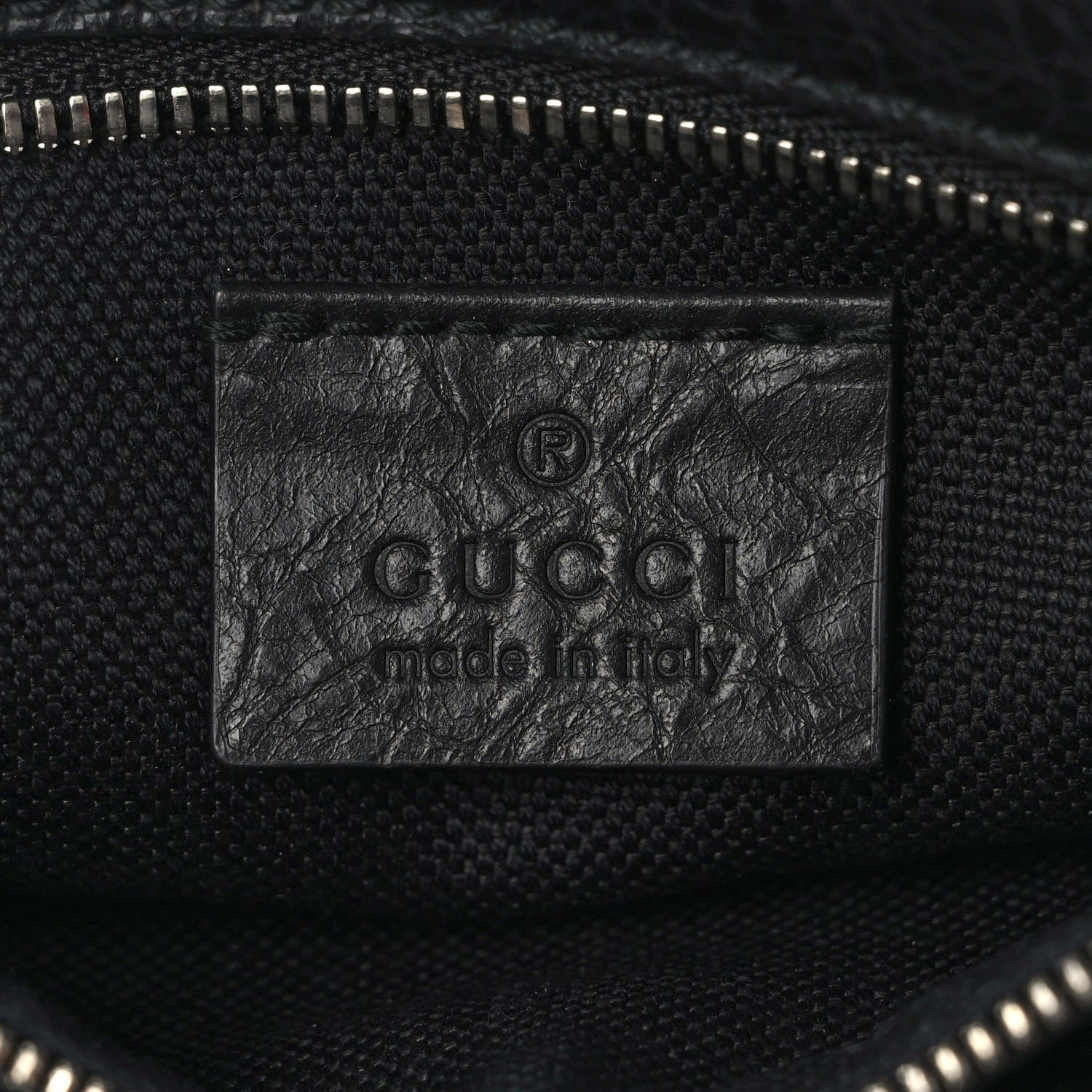 Gucci Fluffy Calfskin Morpheus Double Zip Belt Bag Black 6 of 9