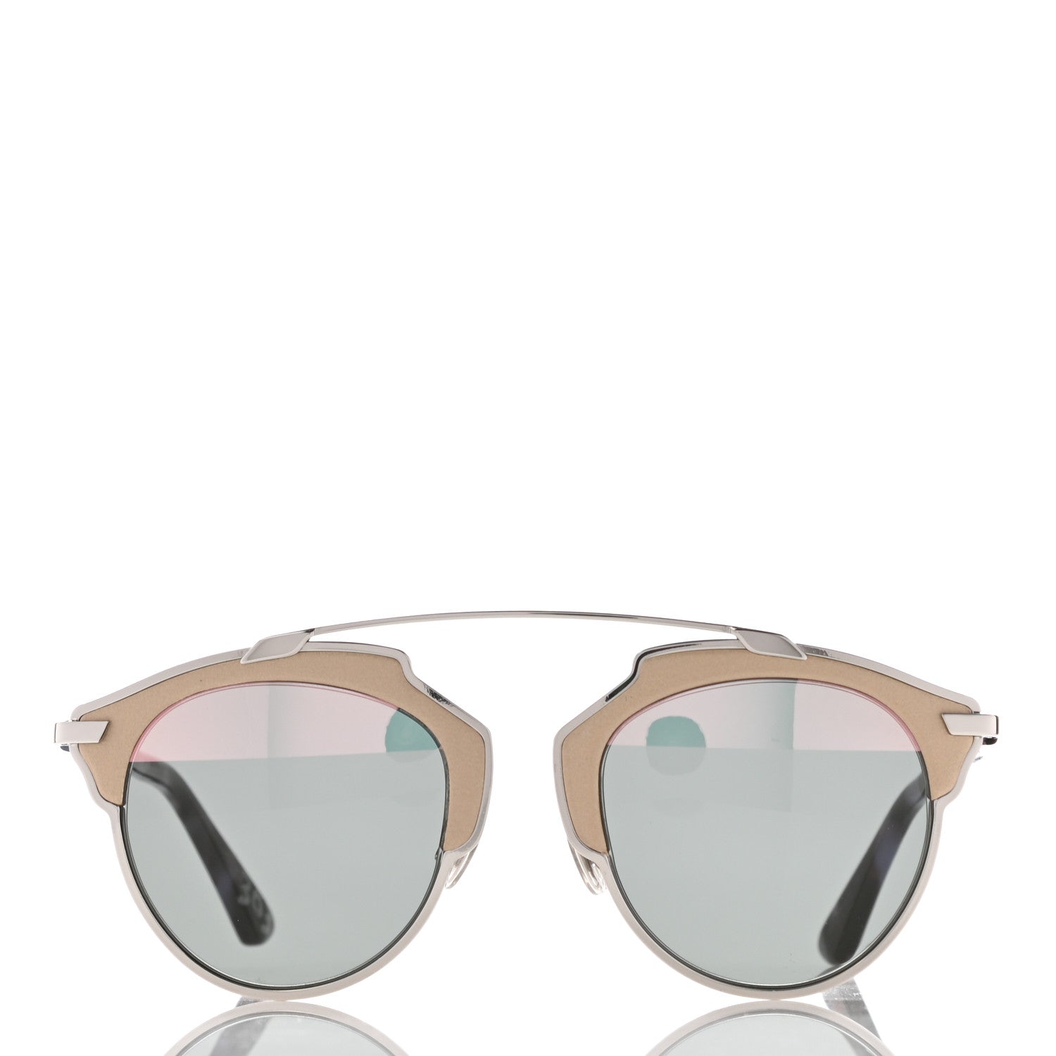 Christian Dior Metal Lambskin So Real Sunglasses Beige 2 of 9
