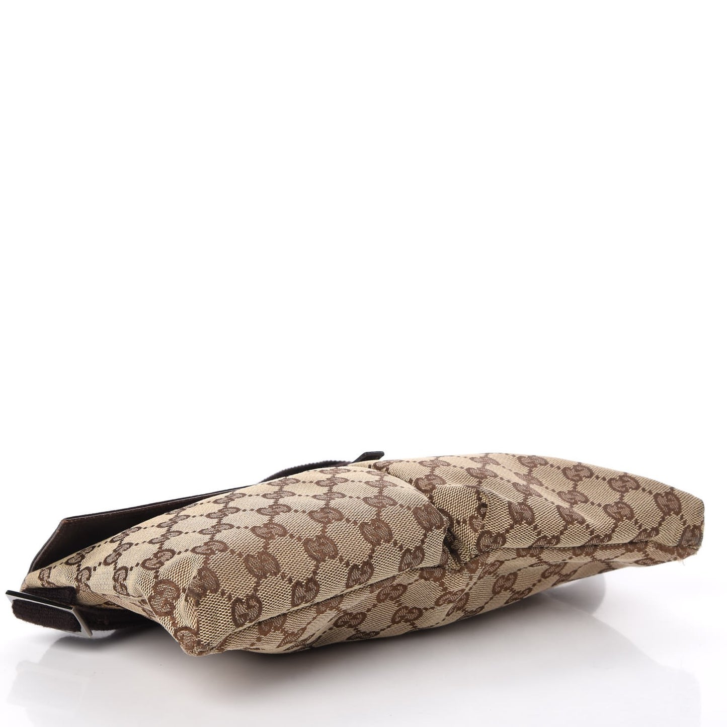 Monogram Web Belt Bag Dark Brown