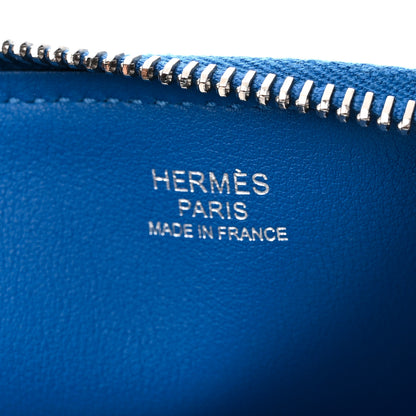 Hermes Togo Ultrapla Bag PM Bleu Hydra 6 of 9