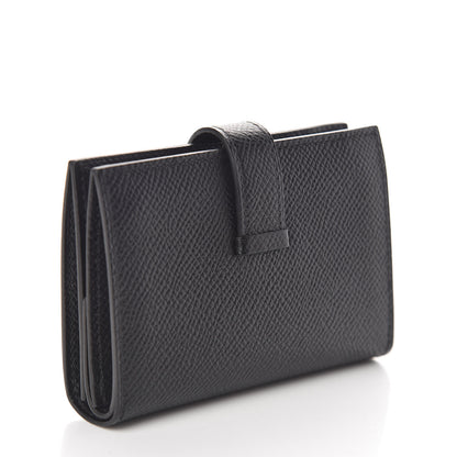 Hermes Epsom Mini Bearn Wallet Black 3 of 8