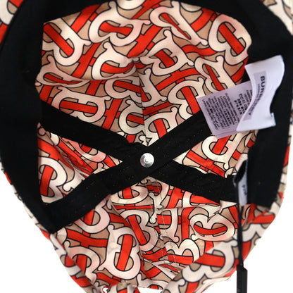 Burberry Silk TB Monogram Foulard Baseball Hat S Vermillion 6 of 7