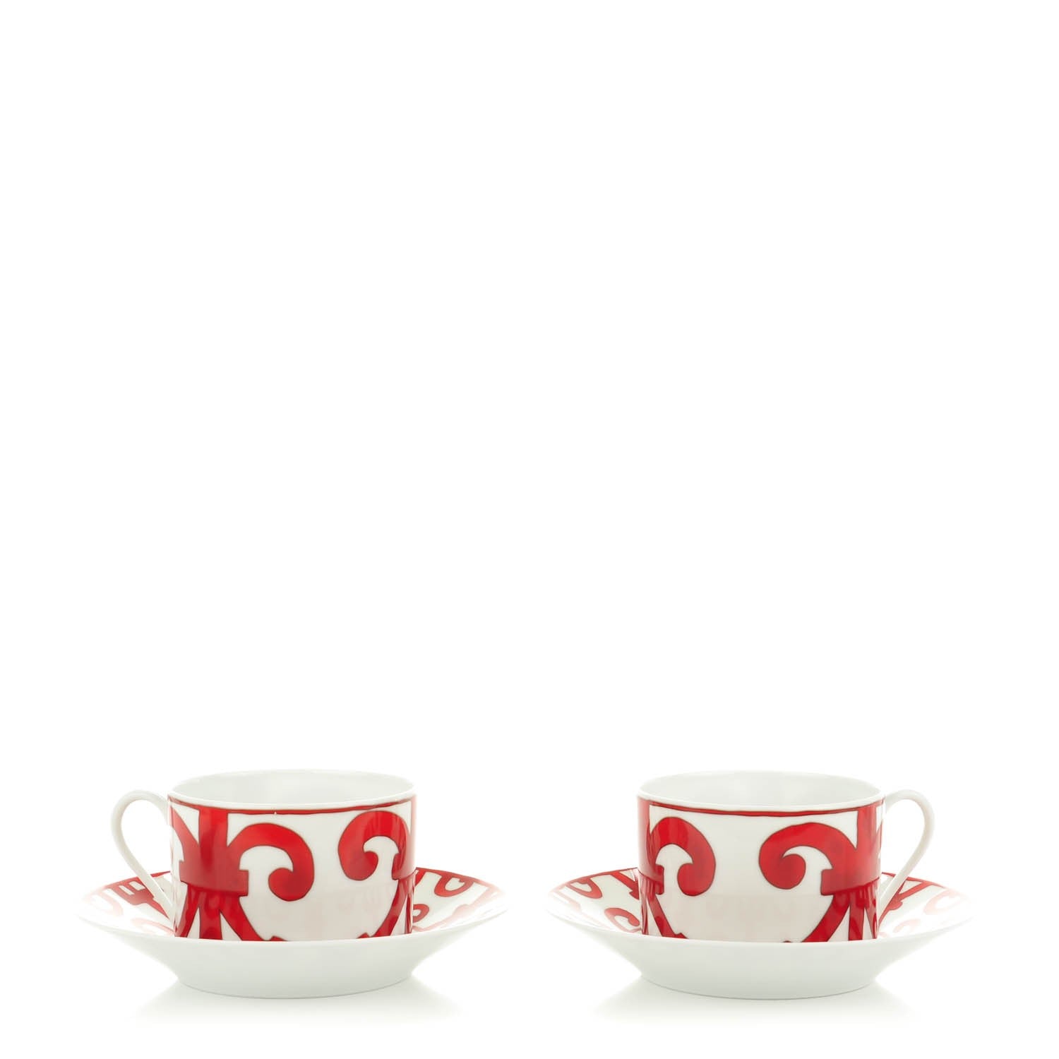 Hermes Porcelain Balcon du Guadalquivir Breakfast Cup And Saucer Set Of 2 1 of 7