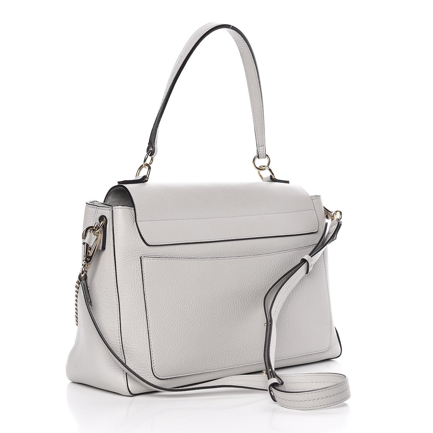 Calfskin Medium Faye Day Shoulder Bag Airy Grey