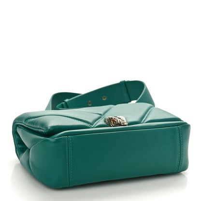 Bulgari Calfskin Matelasse Mini Serpenti Cabochon Crossbody Bag Jade Green 4 of 10