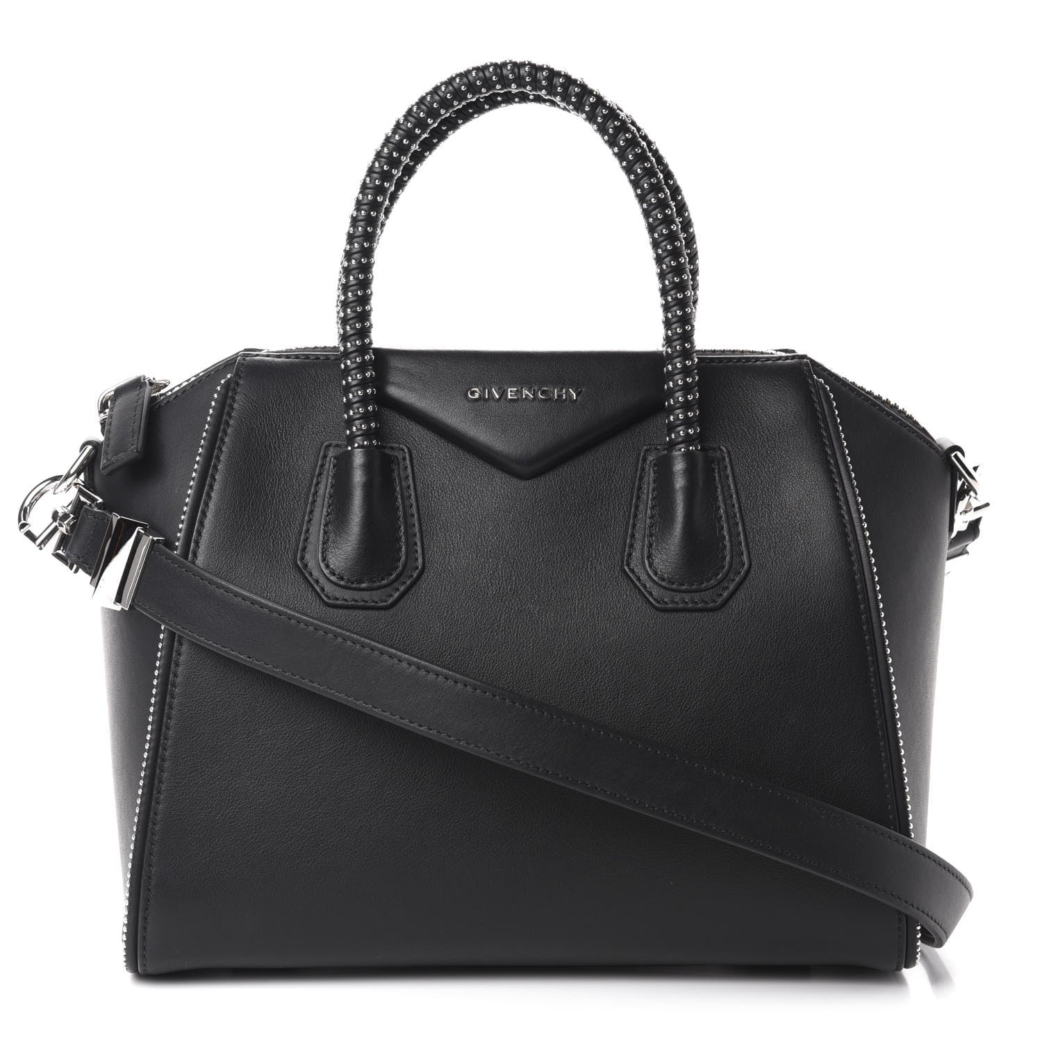 Givenchy Calfskin Small Studded Antigona Black 1 of 10