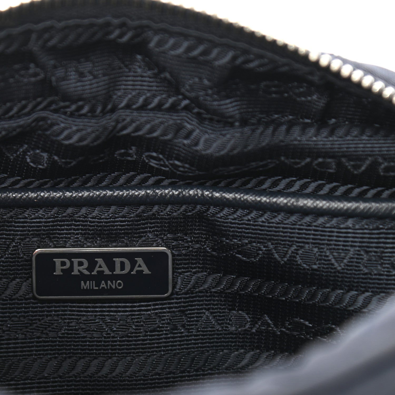 Prada Nylon Tessuto Impuntu Quilted Crossbody Bag Baltico 5 of 10
