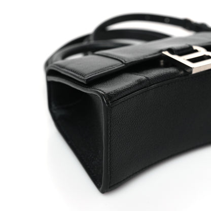 Balenciaga Grained Calfskin Hourglass Top Handle Bag XS Black 9 of 10