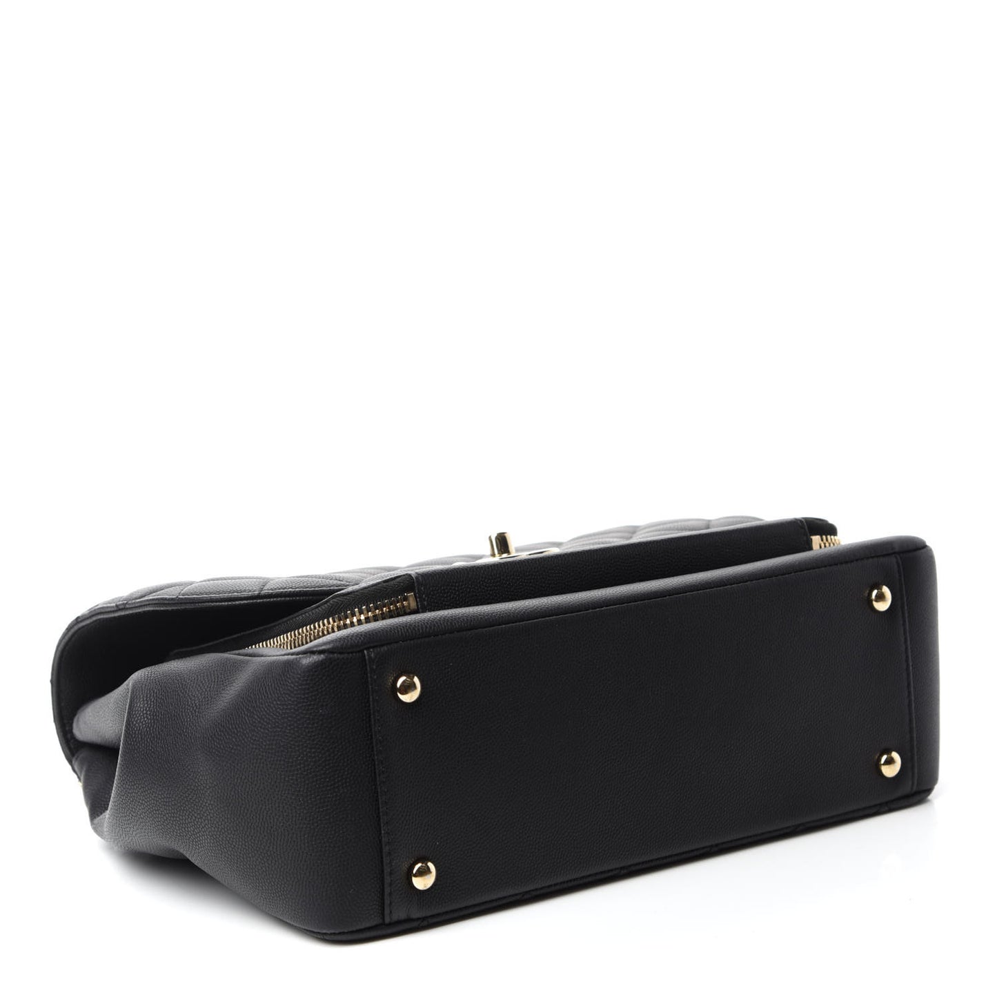 Caviar Quilted Large Business Affinity Flap Black