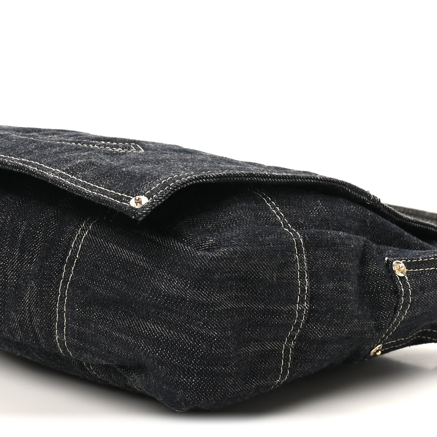 Chanel Denim CC Messenger Bag Blue 10 of 10