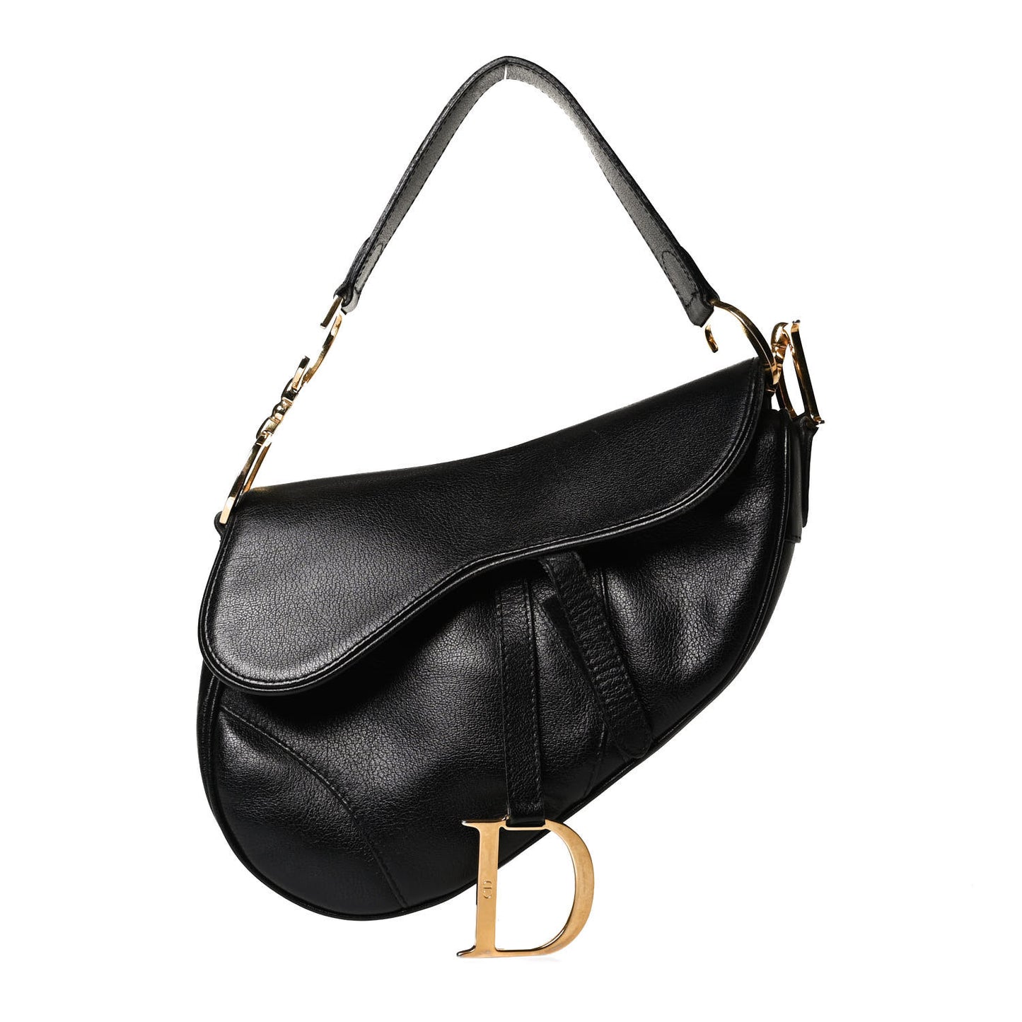 Calfskin Saddle Bag Black