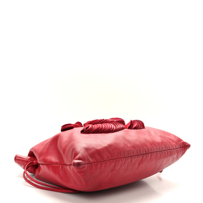 Chanel Lambskin Disc Bonbons Tote Red 4 of 8