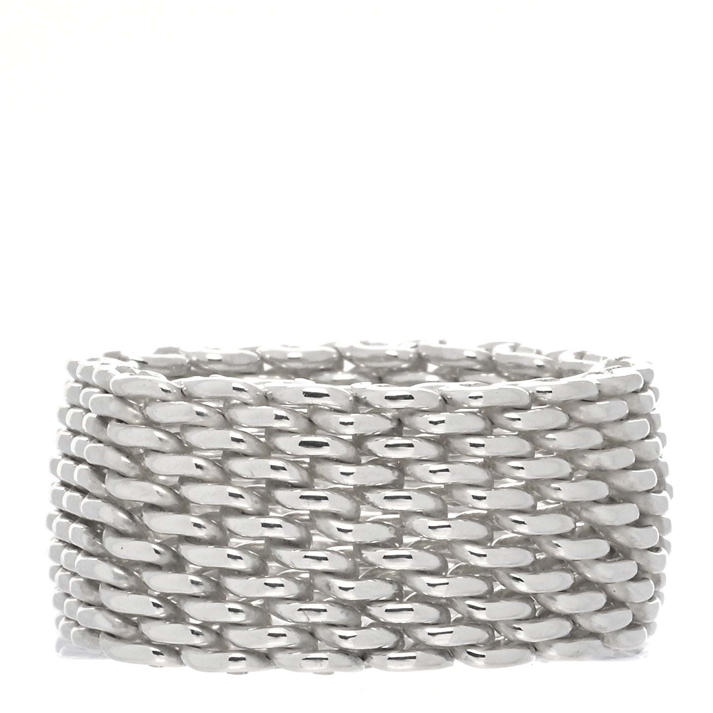 Sterling Silver Somerset Mesh Ring 54 7
