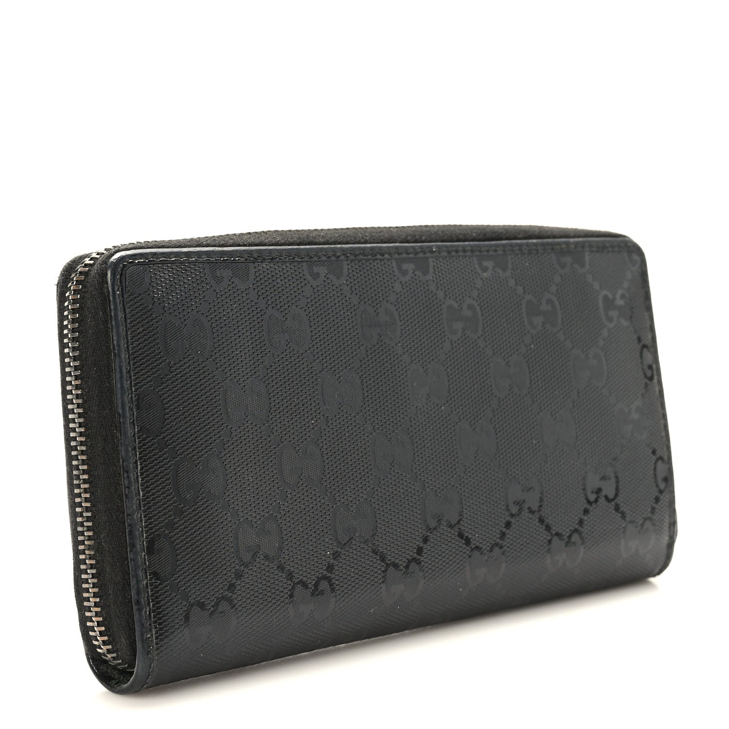 Gucci Imprime Monogram GG Pierce Zip Around Wallet Black 3 of 7