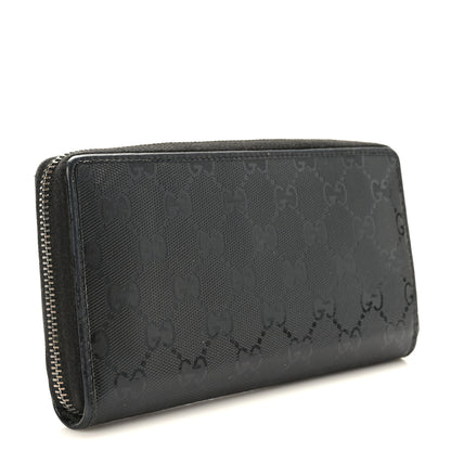 Gucci Imprime Monogram GG Pierce Zip Around Wallet Black 3 of 7