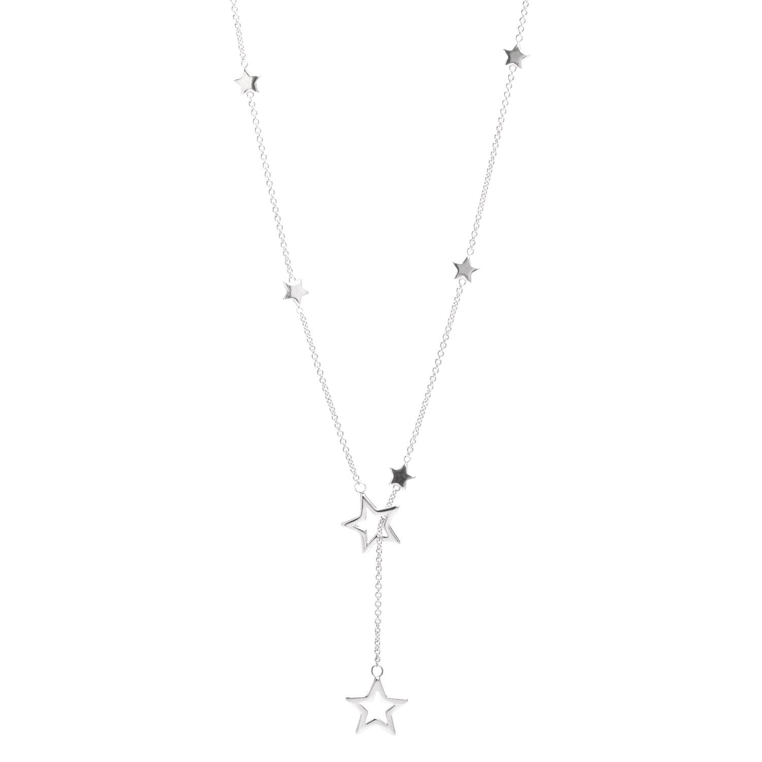 Tiffany Sterling Silver Star Lariat Necklace 1 of 5