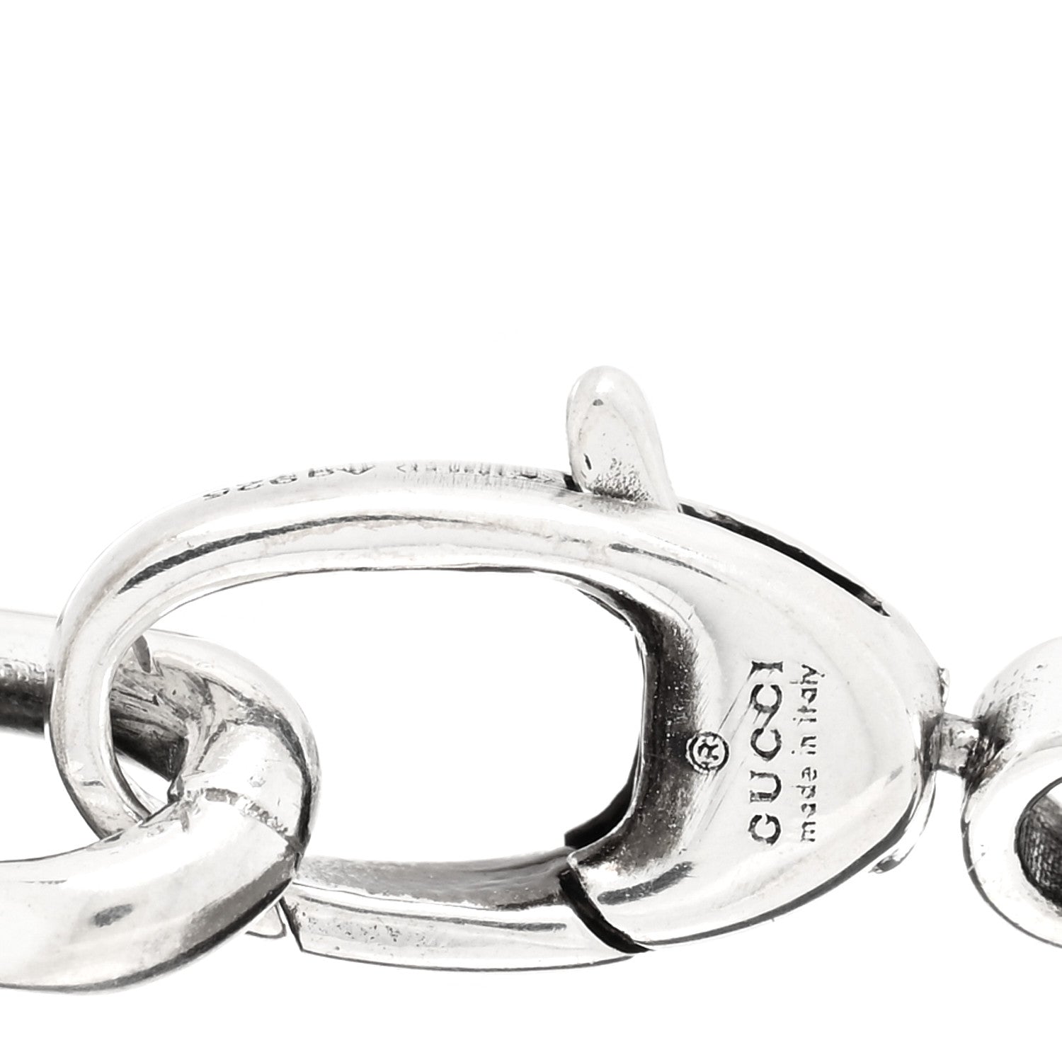Gucci Sterling Silver Narrow Interlocking G Link Bracelet 3 of 3